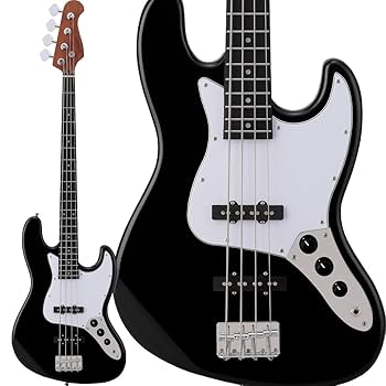 BUSKER’S BJB-3 エレキベース バスカーズ　ケース付き　黒　ブラック Amazon | BUSKER'S BJB-Standard BLK -ブラック- ジャズベース